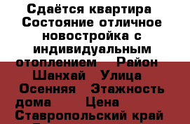 Сдаётся квартира. Состояние отличное,новостройка с индивидуальным отоплением. › Район ­ Шанхай › Улица ­ Осенняя › Этажность дома ­ 3 › Цена ­ 8 000 - Ставропольский край, Георгиевский р-н Недвижимость » Квартиры аренда   . Ставропольский край